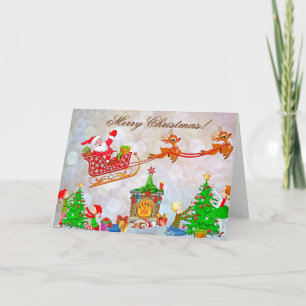 Weihnachtsvorbereitungen Grußkarte Feiertagskarte