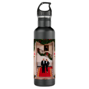 Weihnachtsvorbereitungen von Präsident Donald Trum Edelstahlflasche