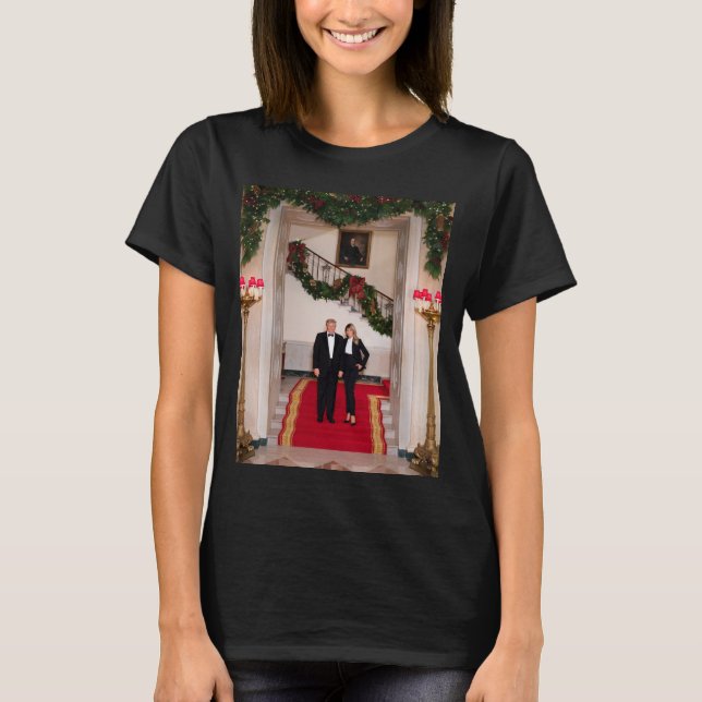 Weihnachtsvorbereitungen von Präsident Donald Trum T-Shirt (Vorderseite)