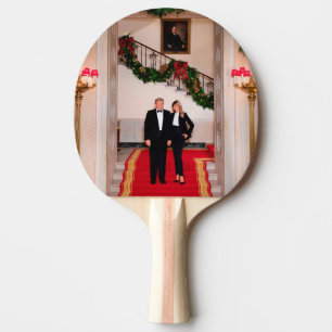 Weihnachtsvorbereitungen von Präsident Donald Trum Tischtennis Schläger