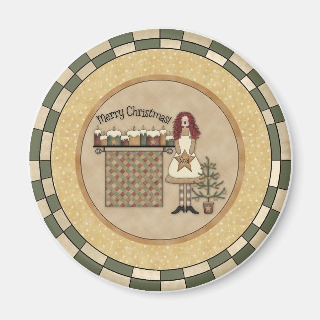 Weihnachtsvormittag Magnet (Vorne)