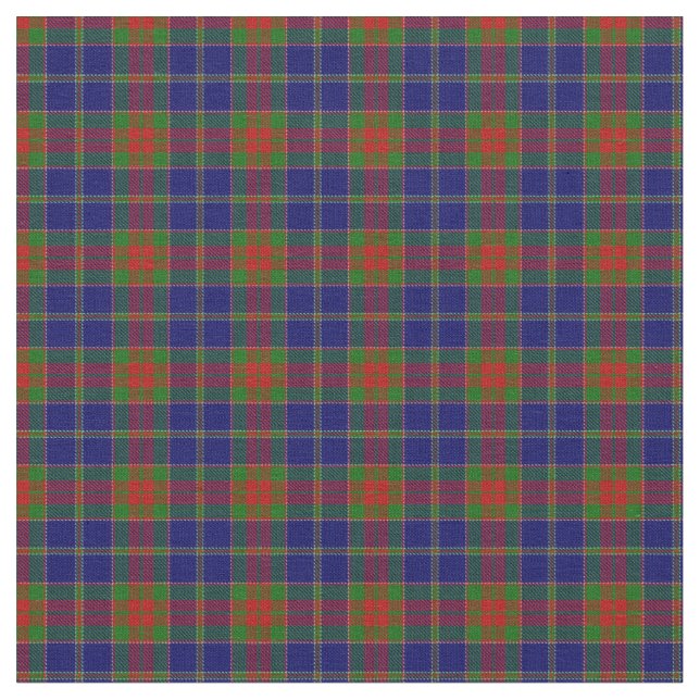 Weihnachtsvormittag Scottish Tartan Pattern Stoff (Nahaufnahme)