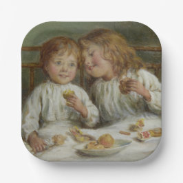 Weihnachtsvormittag (von Joseph Clark) Pappteller