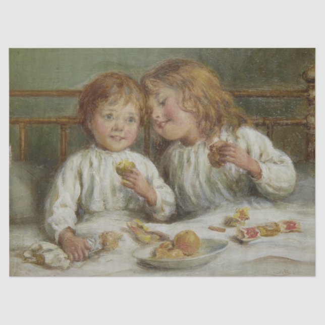 Weihnachtsvormittag (von Joseph Clark) Seidenpapier (Vorderseite)