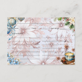 Weihnachtsvormittagskarte Begleitkarte