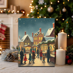 Weihnachtsvorstellung Feiertagspostkarte