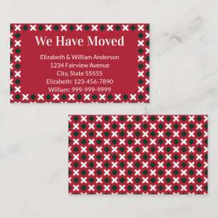 Weihnachtsvorstellung Rot Grün und Weiß Begleitkarte