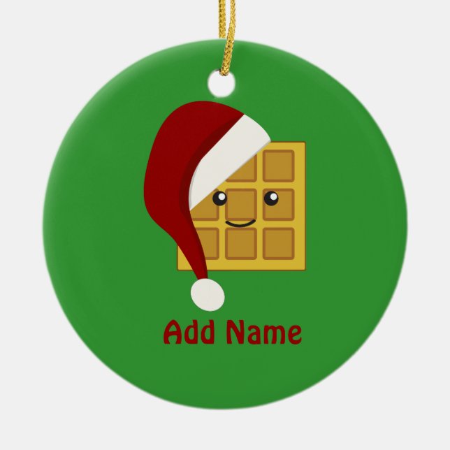 Weihnachtswaffe Keramik Ornament (Vorne)