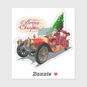 Weihnachtswagen Aufkleber