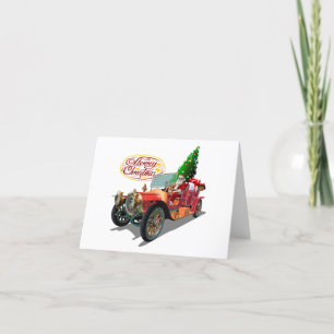 Weihnachtswagen Dankeskarte