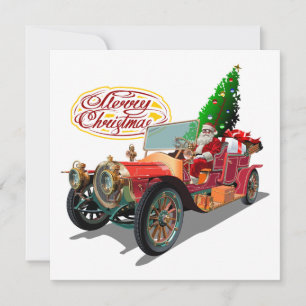 Weihnachtswagen Feiertagskarte