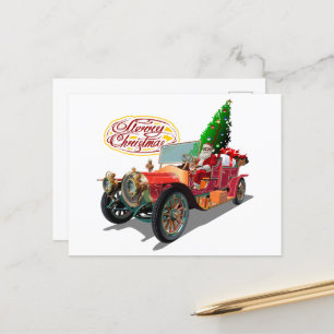 Weihnachtswagen Postkarte