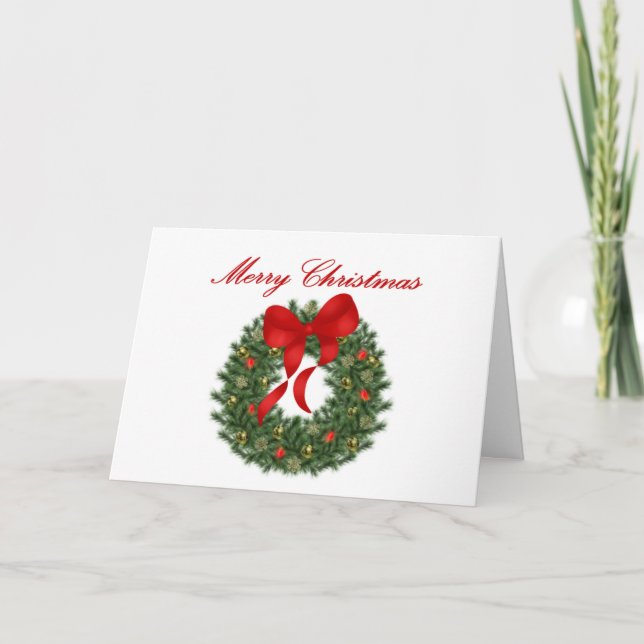 Weihnachtswahnkarte Feiertagskarte (Vorderseite)