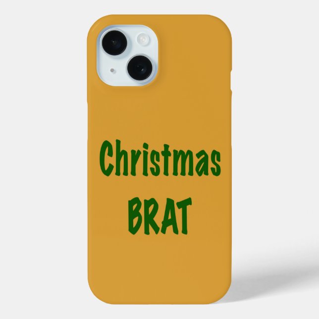 Weihnachtswald Grüner Brat auf Gold Case-Mate iPhone Hülle (Rückseite)