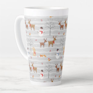 Weihnachtswald Latte Tasse