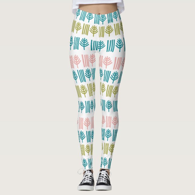 Weihnachtswald Leggings (Vorderseite)