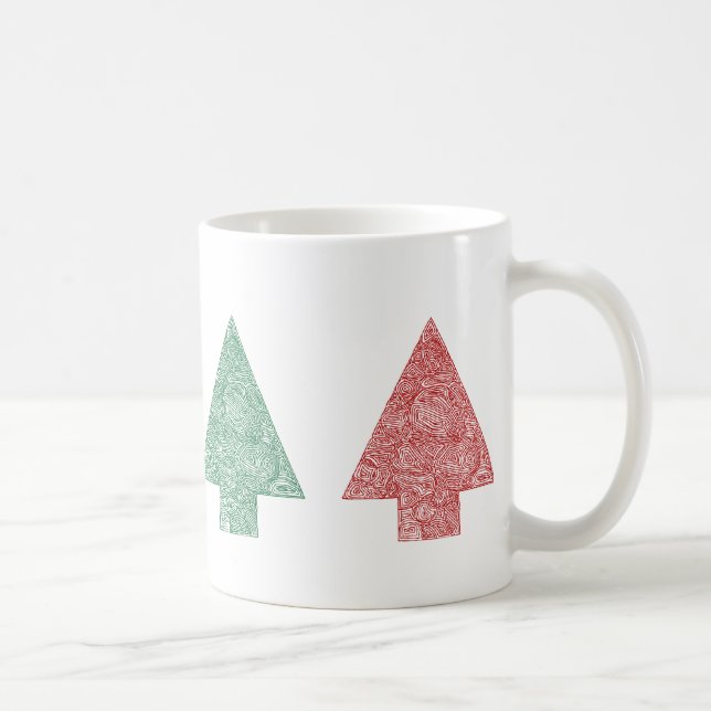 Weihnachtswald-Tasse Kaffeetasse (Rechts)