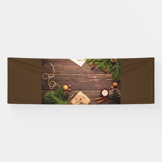 Weihnachtswaldszene Banner (Horizontal)