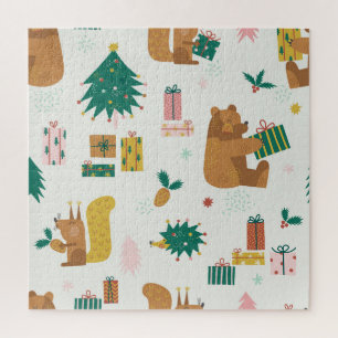 Weihnachtswaldtiere: Vintage Tiere