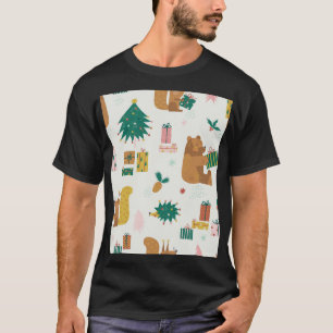 Weihnachtswaldtiere: Vintage Tiere T-Shirt