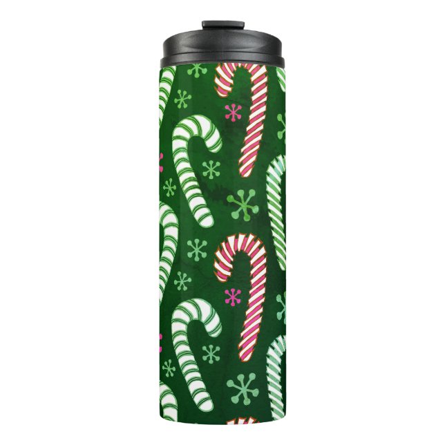 Weihnachtswärmer Mitte des Jahrhunderts Thermosbecher (Vorderseite)