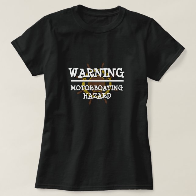 Weihnachtswarnung: MOTORBOATENHAZARD T-Shirt (Design vorne)