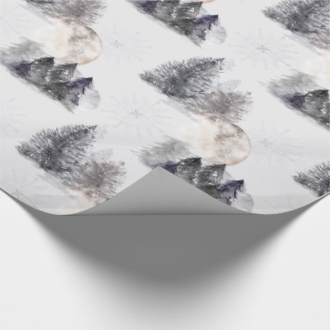 Weihnachtswaschpapier für Watercolor Geschenkpapier (Ecke)