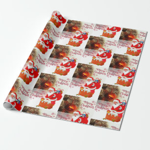 Weihnachtswaschpapier Santa Geschenkpapier