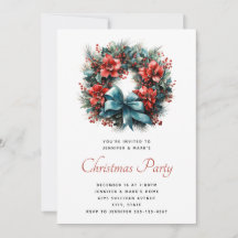 Weihnachtswasser-Kranz mit Holly-Party