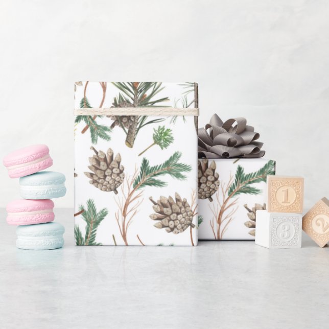 Weihnachtswasserfarbe Geschenkpapier (Babyparty)