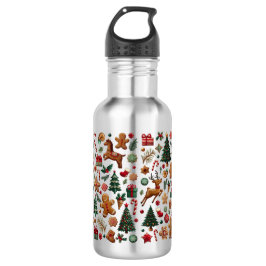 Weihnachtswasserflasche Edelstahlflasche
