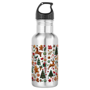 Weihnachtswasserflasche Edelstahlflasche
