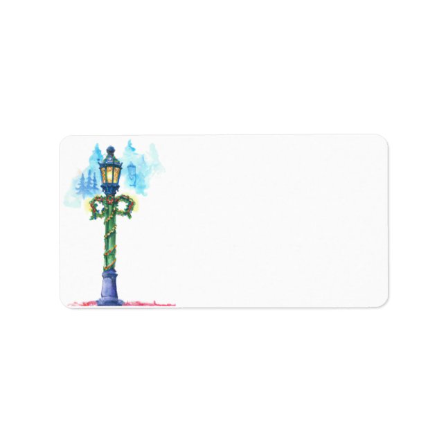 Weihnachtswasserlampe Post Blank DIY-Adresse Adressaufkleber (Vorne)