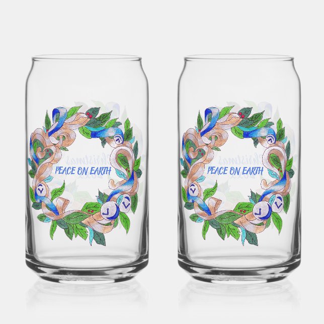 Weihnachtsweiden Dosenglas (Vorderseite)