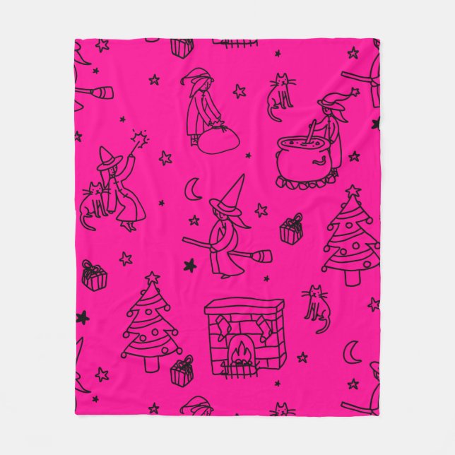 Weihnachtsweih, pink fleecedecke (Vorderseite)