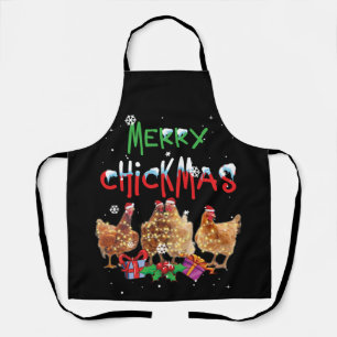 Weihnachtsweihe im Hühnchen Lights Merry Xmas Hü Schürze