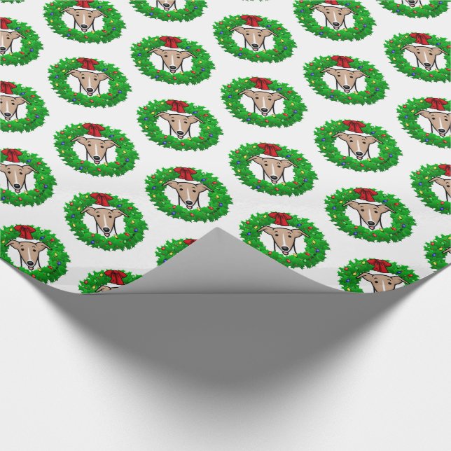 Weihnachtsweihe & Lichter - Fauna & Weiß Geschenkpapier (Ecke)