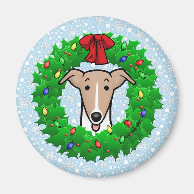 Weihnachtsweihe & Lichter - Fauna & Weiß Magnet (Vorne)