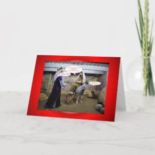 Weihnachtsweihnachts-JUNGFRAU MARY UND JOSEPH in Feiertagskarte
