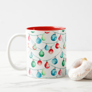 Weihnachtsweihnachtsbäume Zweifarbige Tasse