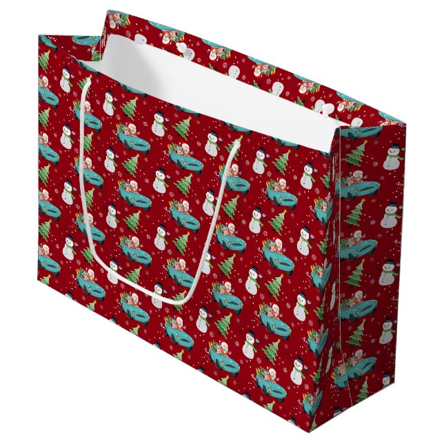 Weihnachtsweihnachtsbeutel Große Geschenktüte (Vorderseite Schrägansicht)