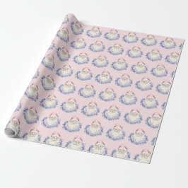 WeihnachtsweihnachtsDamask Santa Geschenkpapier