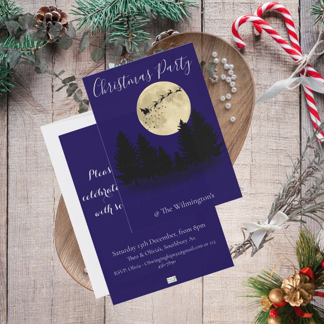 Weihnachtsweihnachtsfeiertage Party Einladung (Santa Sighting Christmas Party Invitation)