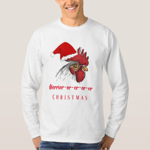 Weihnachtsweihnachtsfest für Männer Merrier-er-er- T-Shirt