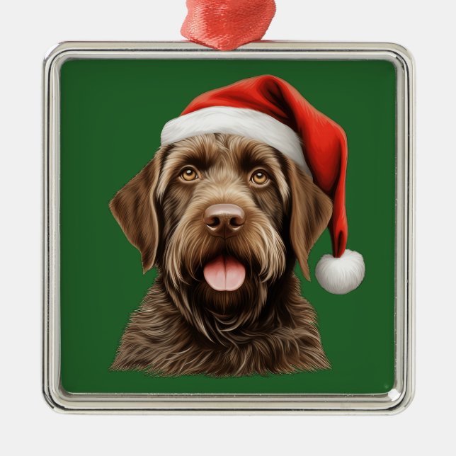 Weihnachtsweihnachtsgebäck in Aquarellon Ornament Aus Metall (Vorne)