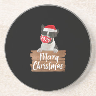 Weihnachtsweihnachtsgeschenk Boston Terrier 2020 M Getränkeuntersetzer