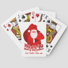 Weihnachtsweihnachtsgeschenk Roter Name Spielkarte