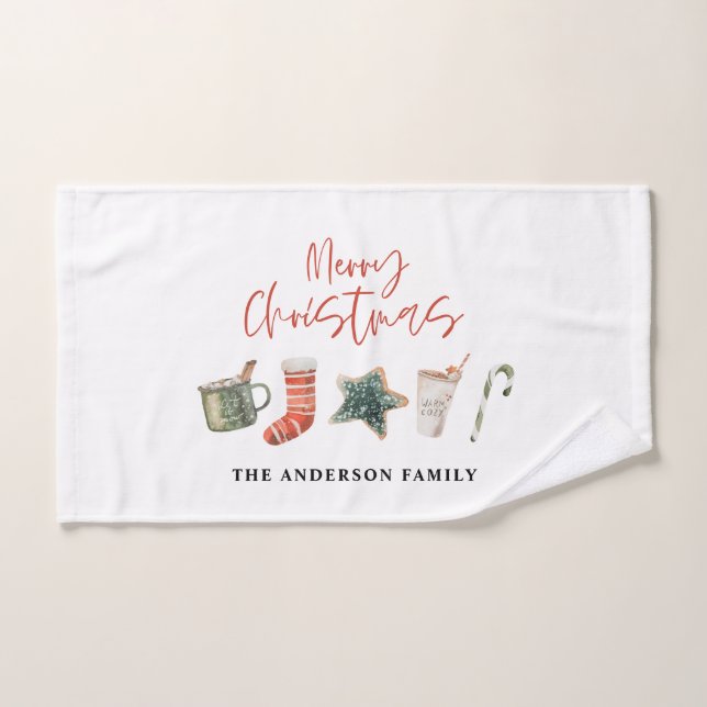 Weihnachtsweihnachtsgetränke Süßkarpfen Handtuch (Handtuch)