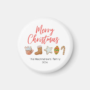 Weihnachtsweihnachtsgetränke Süßkarpfen Magnet