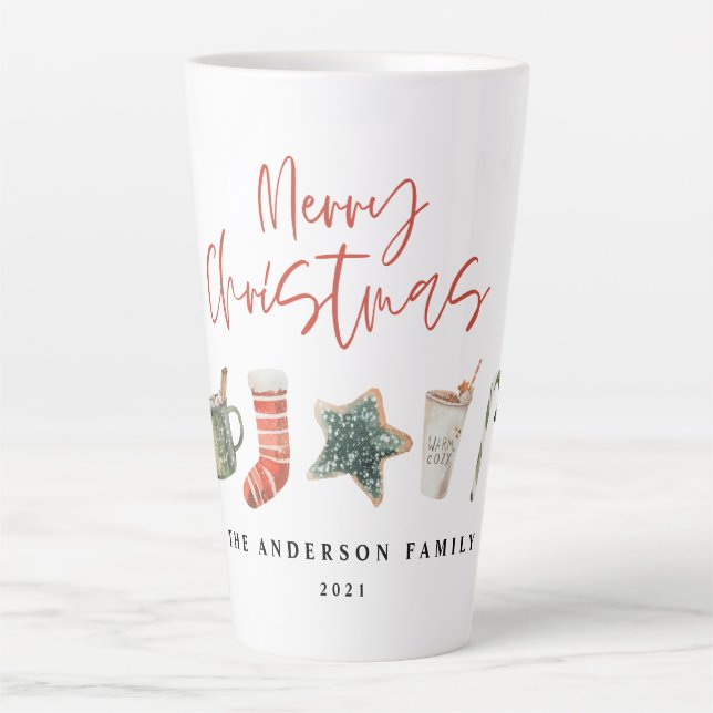 Weihnachtsweihnachtsgetränke Süßkartoffeln Tasse (Vorderseite)